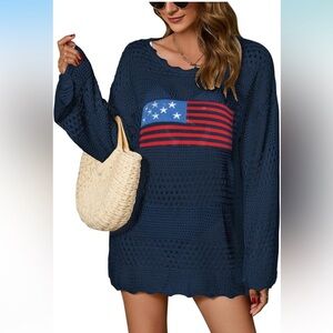 Crochet swimsuit coverup